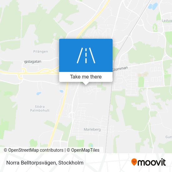 Norra Belltorpsvägen map
