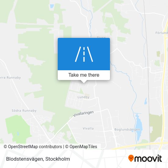 Blodstensvägen map