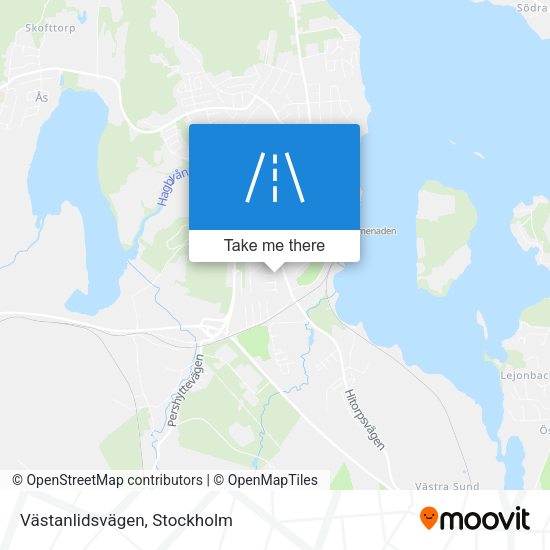 Västanlidsvägen map