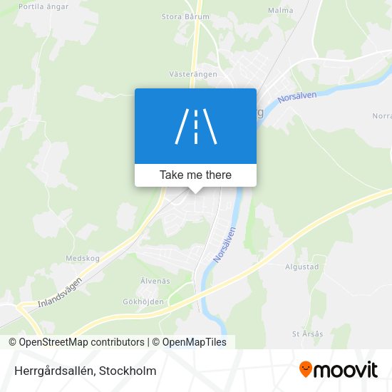 Herrgårdsallén map