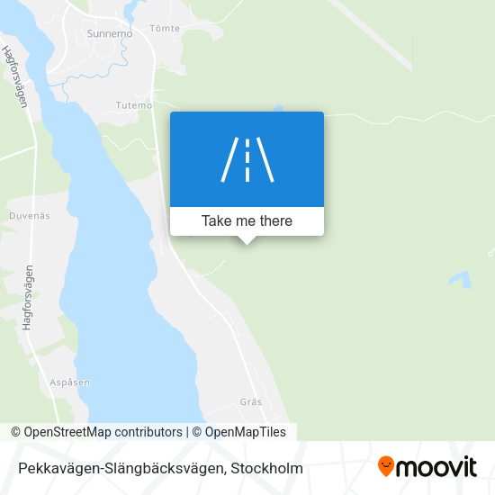 Pekkavägen-Slängbäcksvägen map