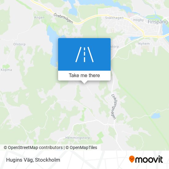 Hugins Väg map