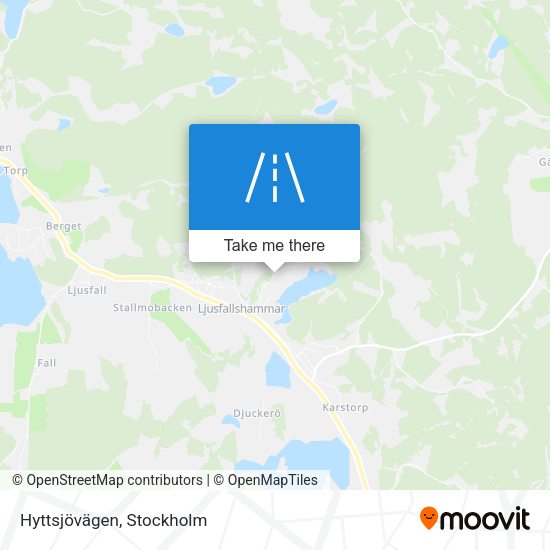 Hyttsjövägen map