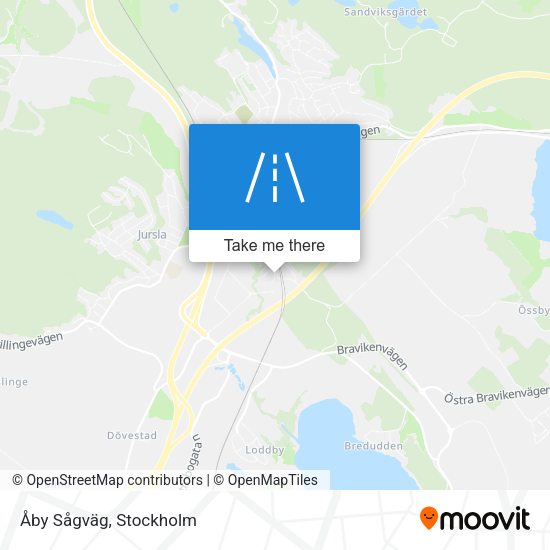 Åby Sågväg map