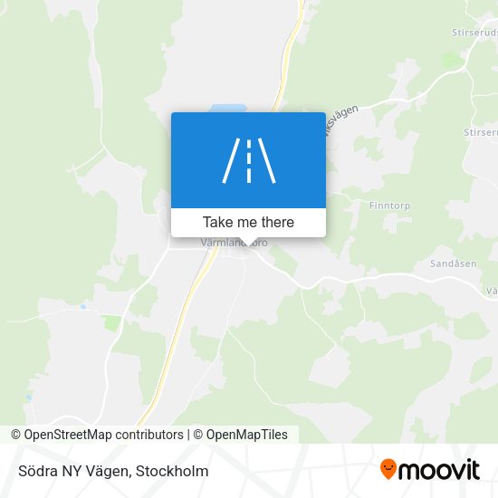 Södra NY Vägen map