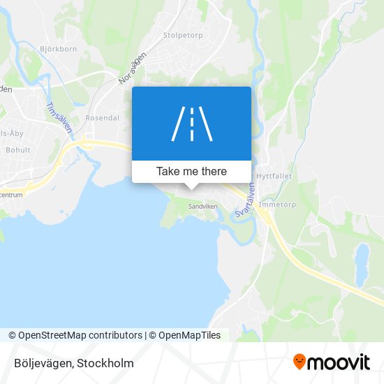 Böljevägen map