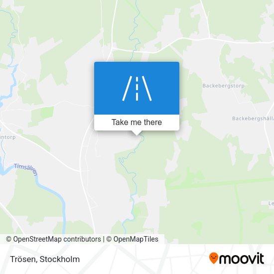 Trösen map