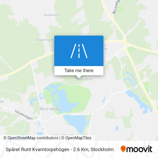 Spåret Runt Kvarntorpshögen - 2.6 Km map