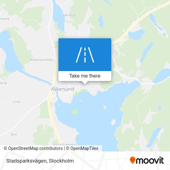 Stadsparksvägen map