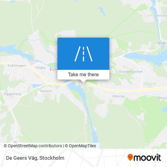 De Geers Väg map