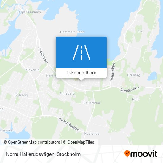 Norra Hallerudsvägen map