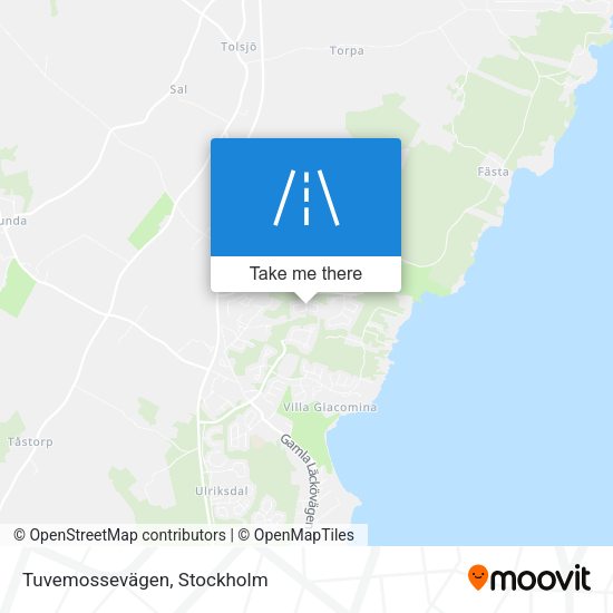 Tuvemossevägen map
