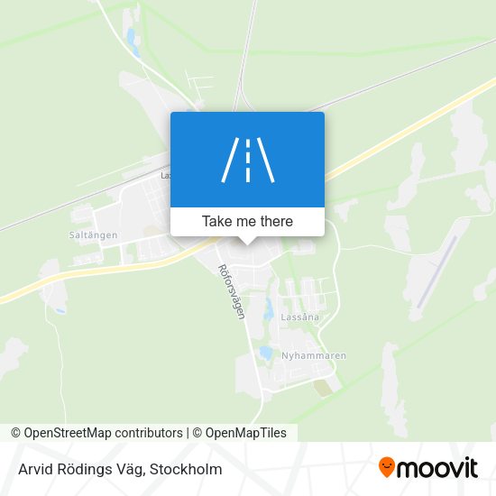 Arvid Rödings Väg map