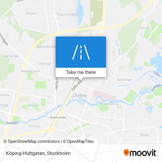 Köping-Hultgatan map