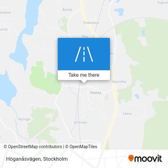 Höganåsvägen map
