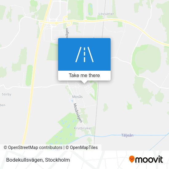 Bodekullsvägen map