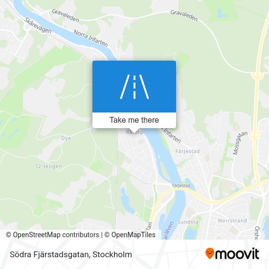 Södra Fjärstadsgatan map