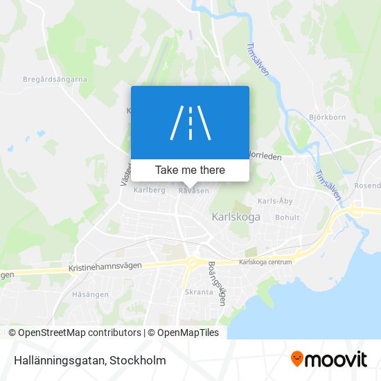 Hallänningsgatan map