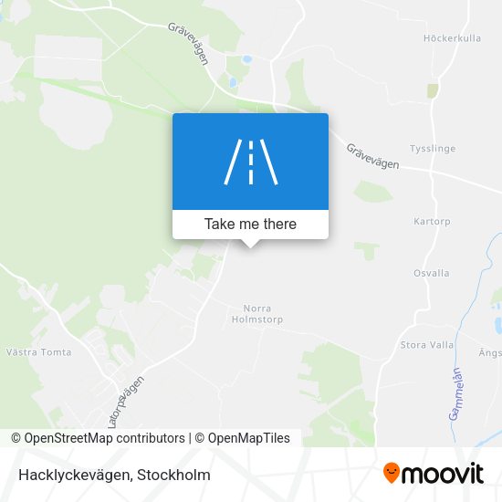 Hacklyckevägen map