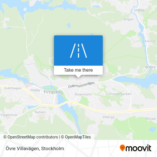 Övre Villavägen map