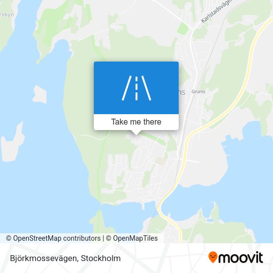 Björkmossevägen map