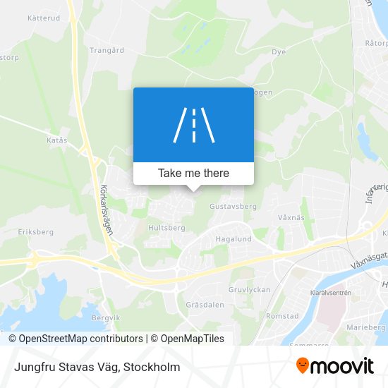 Jungfru Stavas Väg map