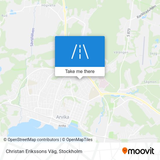 Christan Erikssons Väg map