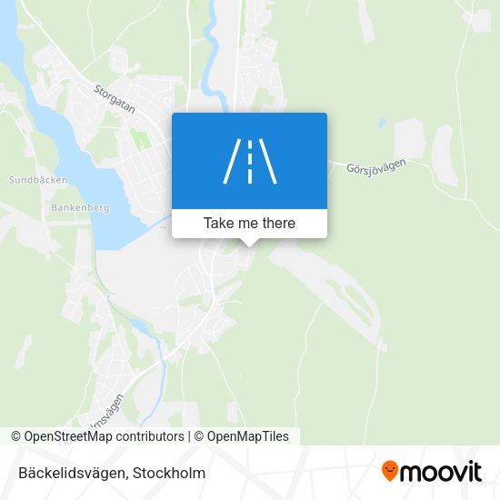 Bäckelidsvägen map