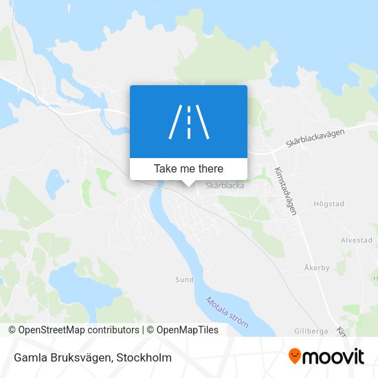 Gamla Bruksvägen map