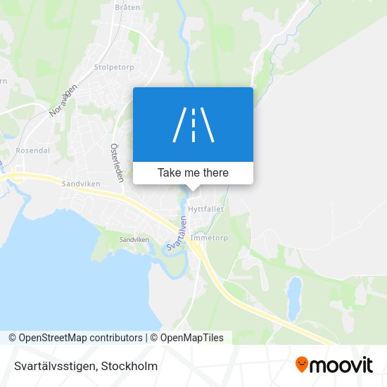 Svartälvsstigen map