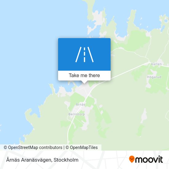 Årnäs Aranäsvägen map