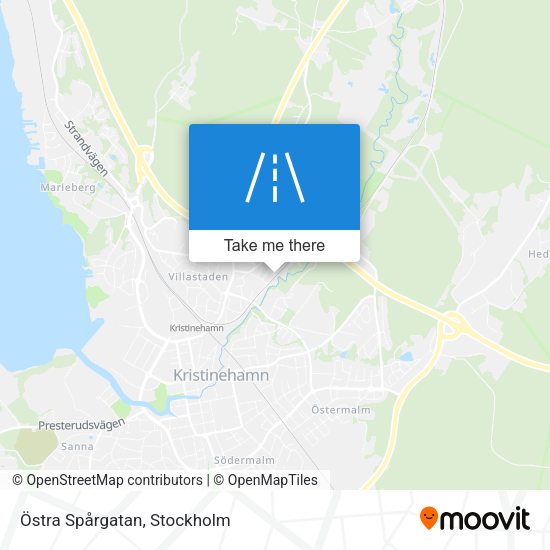 Östra Spårgatan map