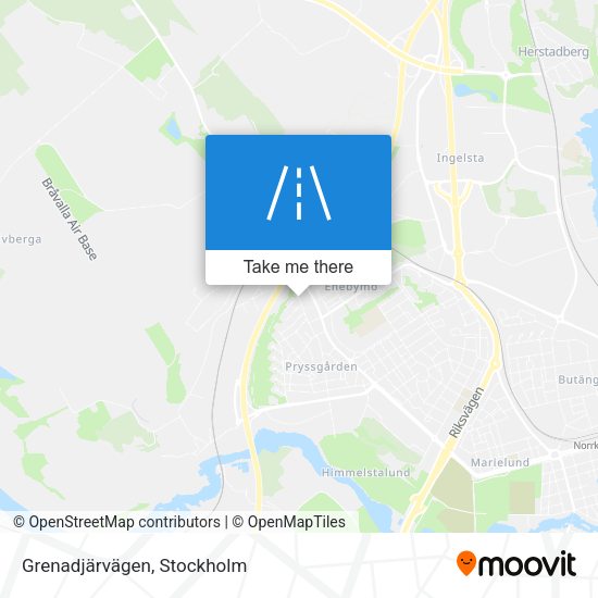 Grenadjärvägen map
