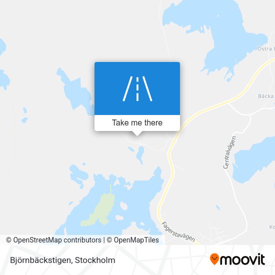 Björnbäckstigen map