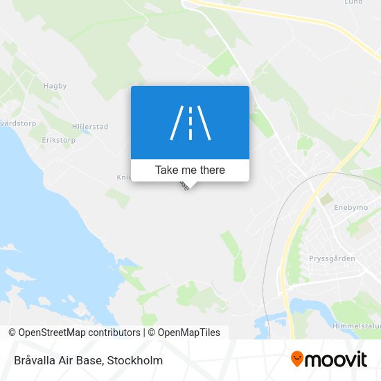 Bråvalla Air Base map