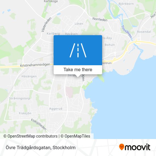 Övre Trädgårdsgatan map