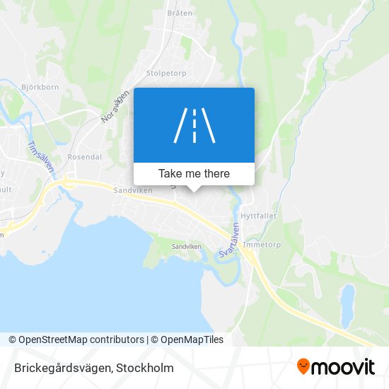 Brickegårdsvägen map