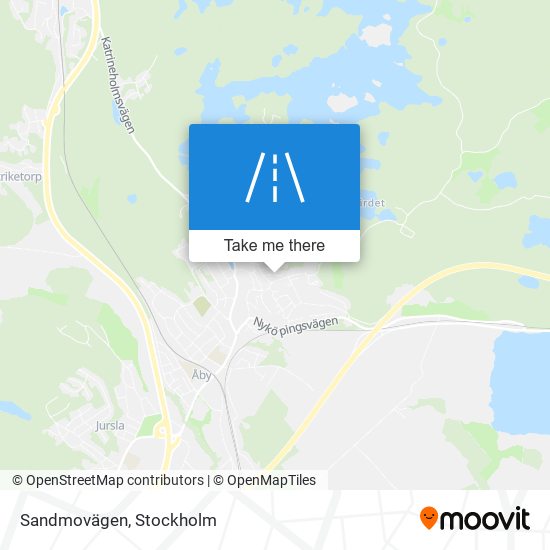 Sandmovägen map