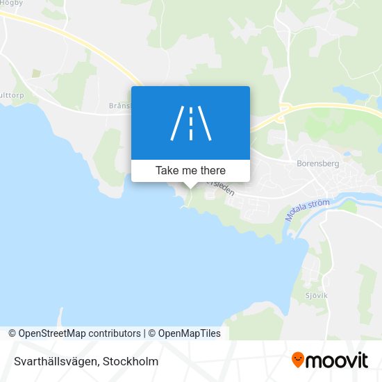 Svarthällsvägen map