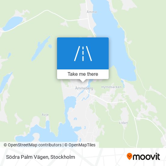 Södra Palm Vägen map