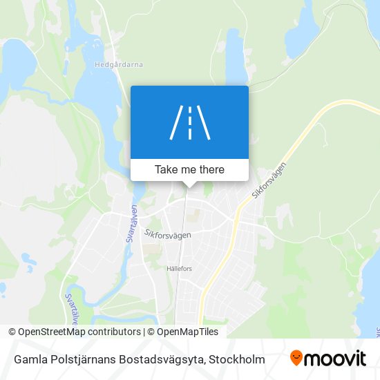 Gamla Polstjärnans Bostadsvägsyta map