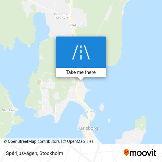 Spårljusvägen map