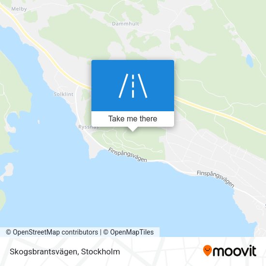 Skogsbrantsvägen map