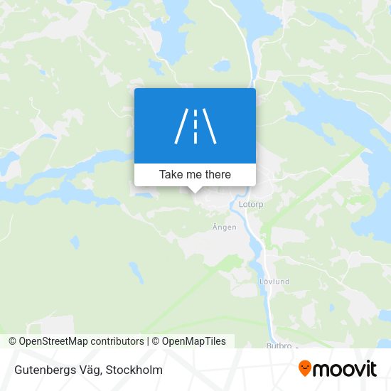 Gutenbergs Väg map