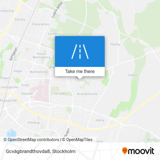 Gcvägbrandthovda8 map