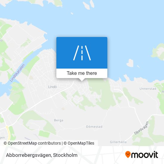 Abborrebergsvägen map