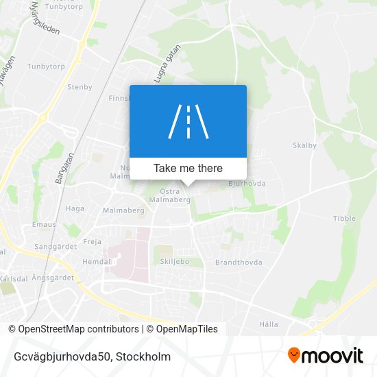 Gcvägbjurhovda50 map