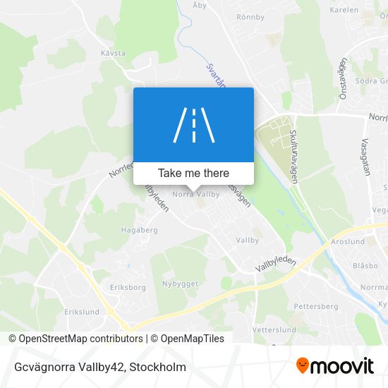 Gcvägnorra Vallby42 map