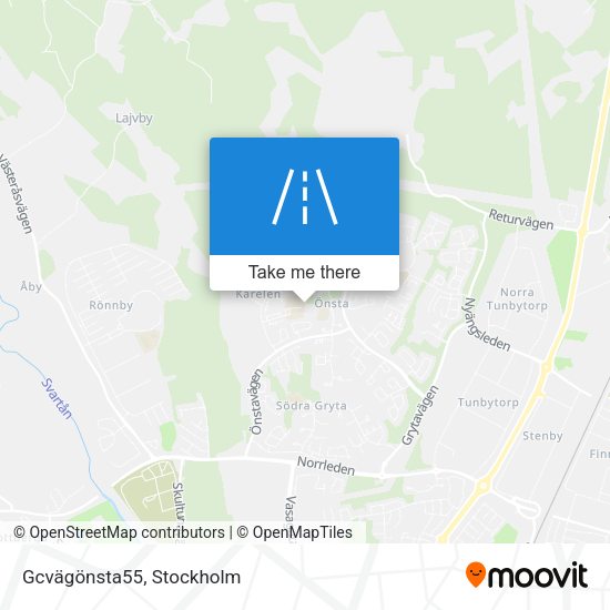 Gcvägönsta55 map