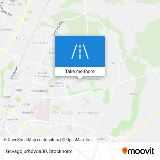 Gcvägbjurhovda30 map